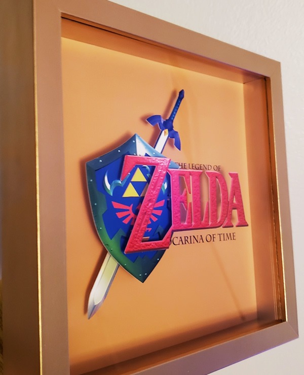 The Legend of Zelda: Ocarina Of Time 9in x 11in 3D Shadow Box