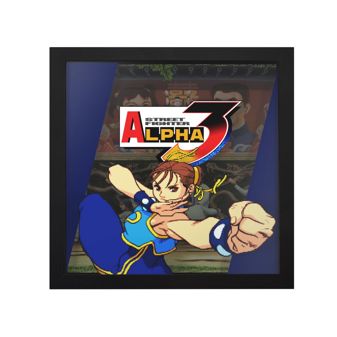 Street Fighter Alpha 2 ryu Vs. Sagat 3D Shadow Box for 