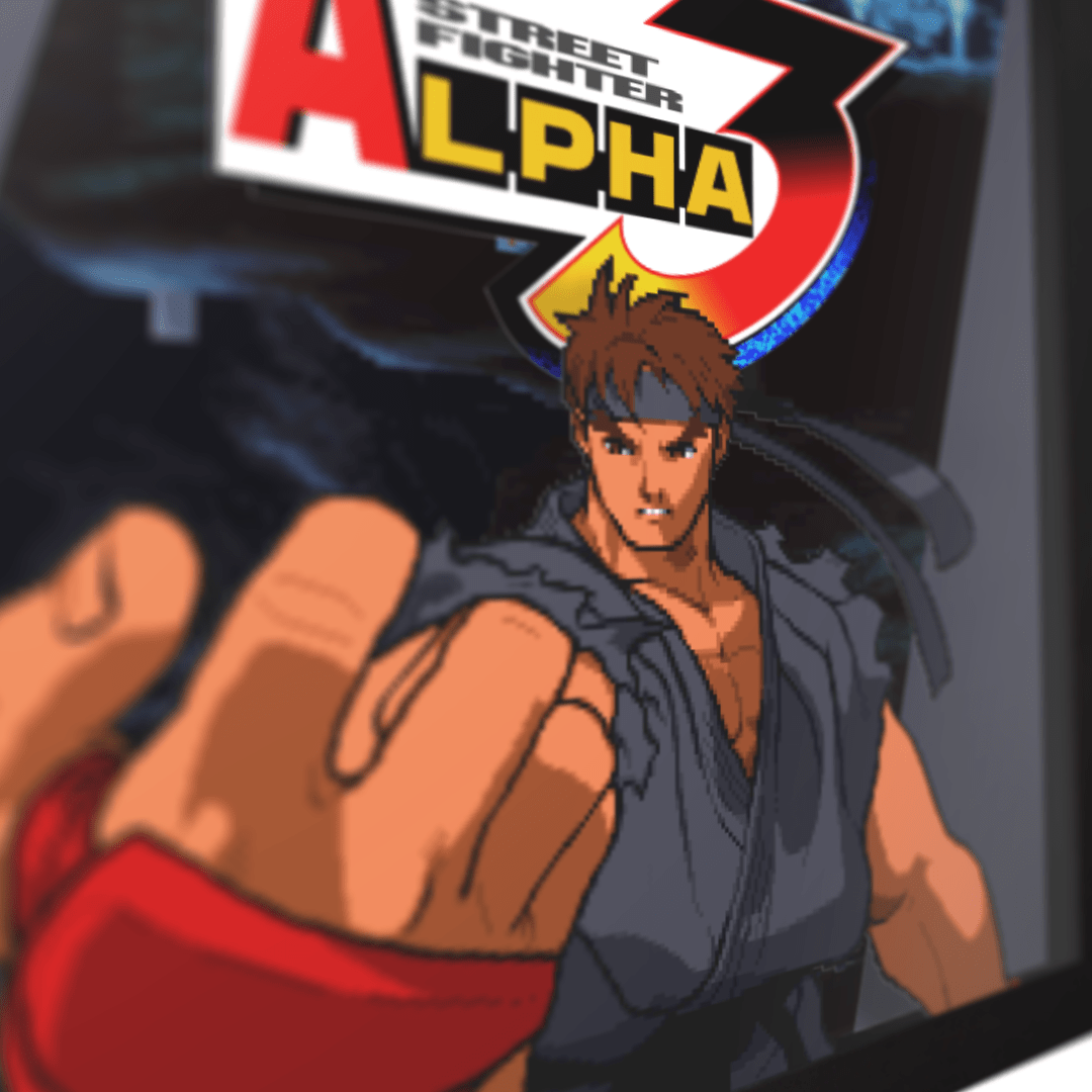 Street Fighter Alpha 3 (Akuma Portrait) - 3D Shadow Box Frame (9 x 9)