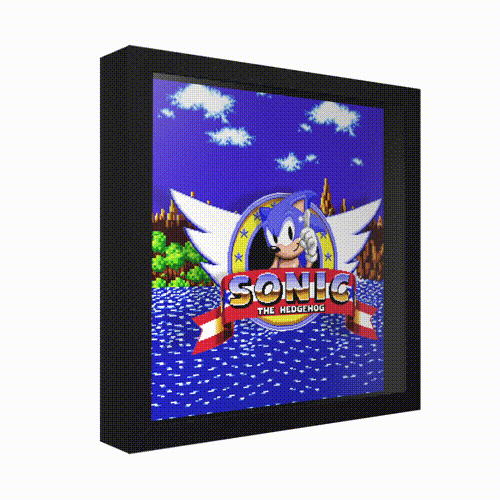 Sonic the Hedgehog 1 Title Screen Cross Stitch (Instant Download
