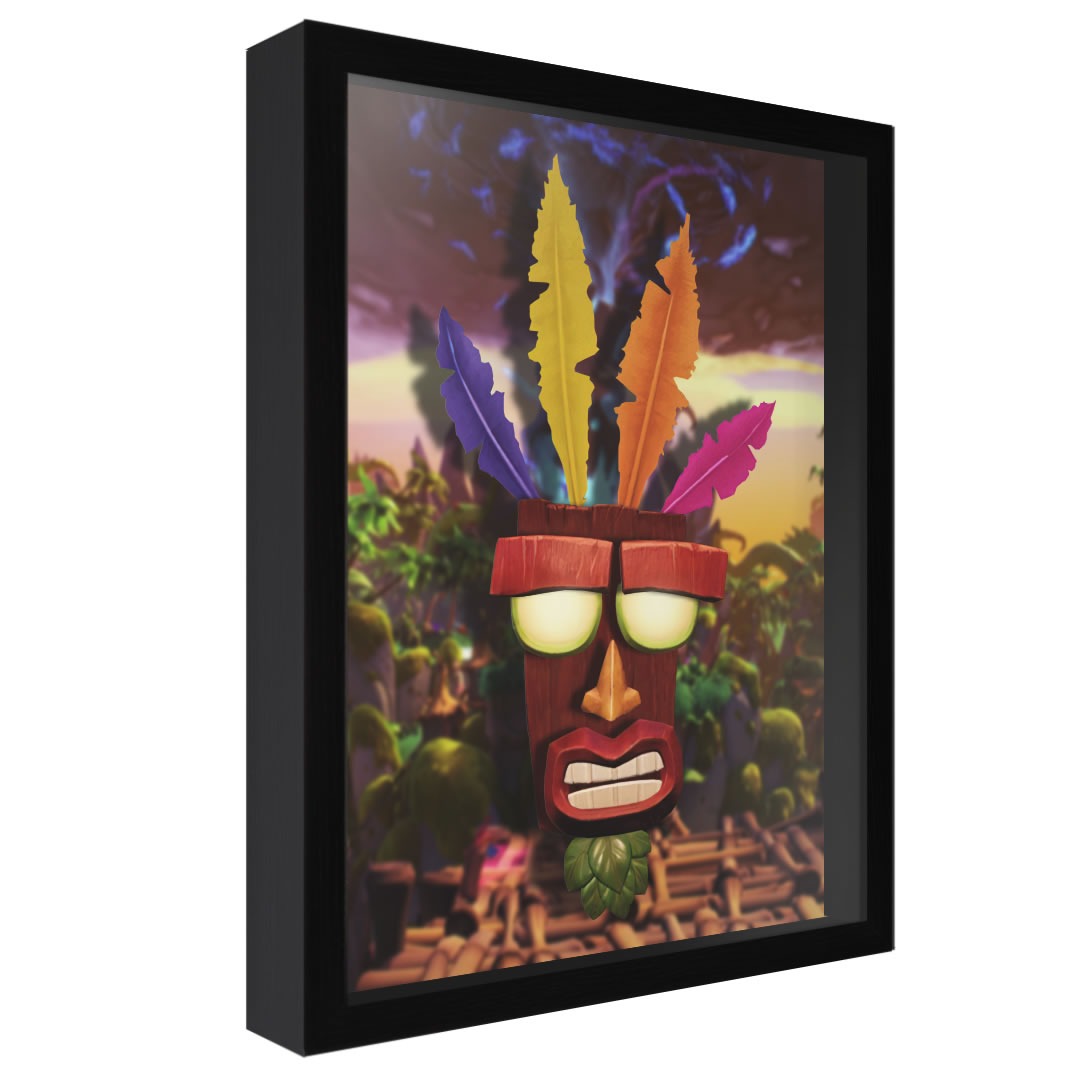 opdragelse raket Stolpe Crash Bandicoot (Aku Aku Mask) – Retro Games Crafts