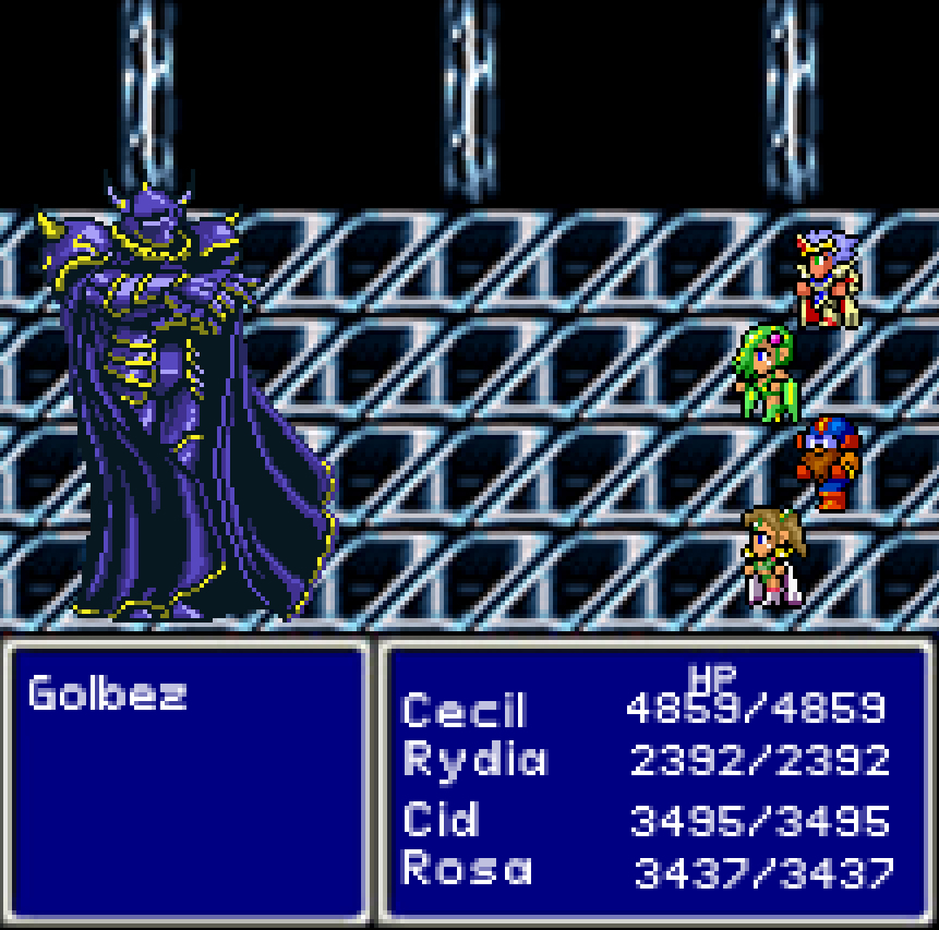 Final fantasy 4 golbez fight
